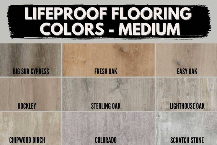 the different types of flooring colors and names for each type of wood or tile