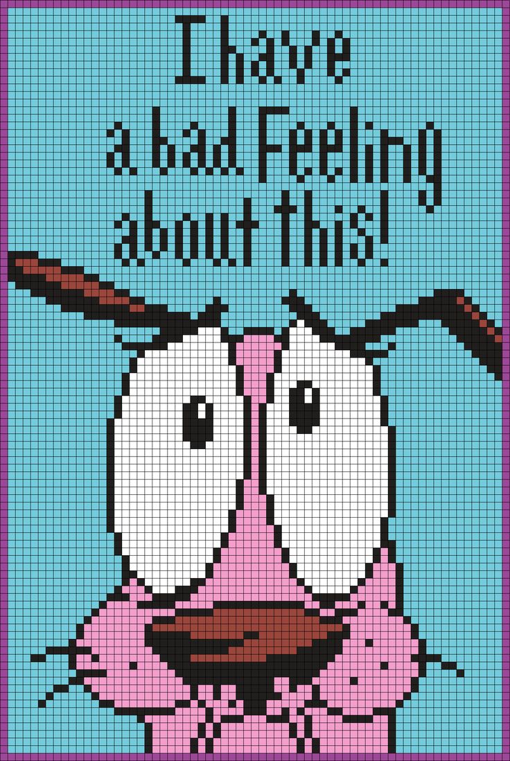 a cross stitch pattern with the words i have a bad feeling about this