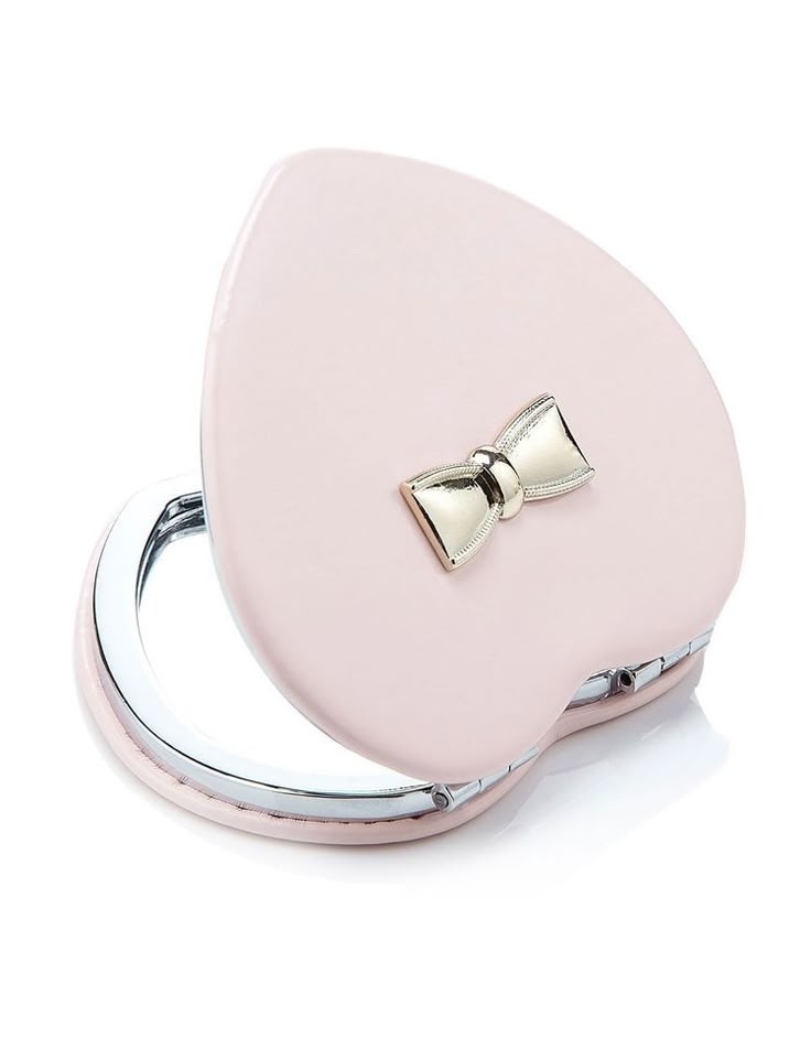 Bow Mirror, Accessorize Bags, What In My Bag, Pink Girly Things, Makeup Items, Pocket Mirror, Birthday Wishlist, Compact Mirror, Need Love