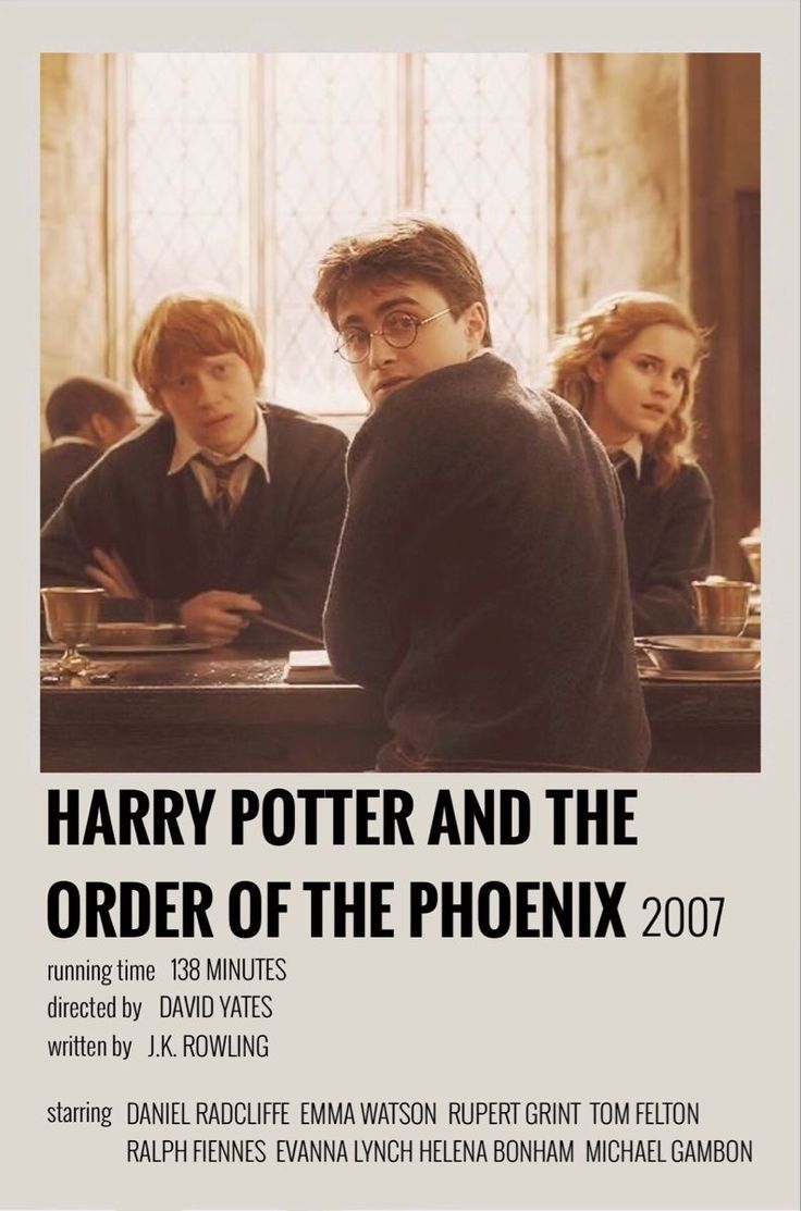 the poster for harry potter and the order of the phoenixix 2007 is shown here