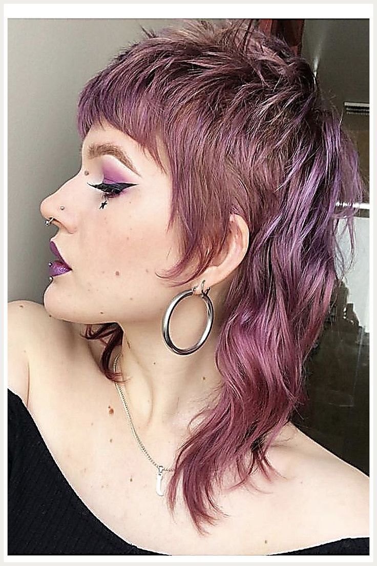 Mullet Wig Human Hair - We'll save you many hours of searching. Just click to visit and get what you need TODAY! Mullet Wig, Mullet Haircut, Punk Hair, Edgy Hair, Alternative Hair, Mullet Hairstyle, Grunge Hair, Hair Dos, Purple Hair