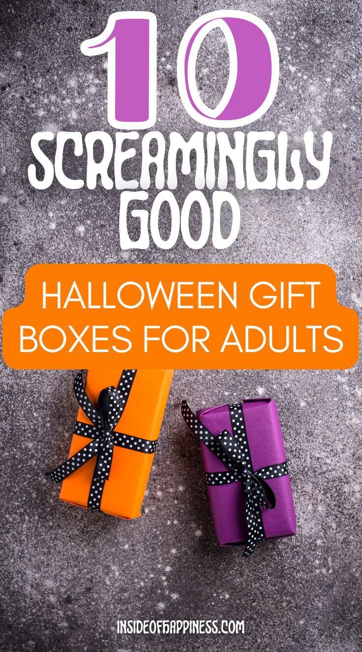 halloween gifts for adults with the title 10 scary good halloween gift boxes for adults