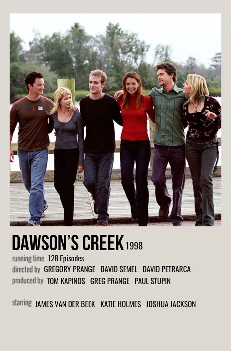 the movie poster for dawson's creek