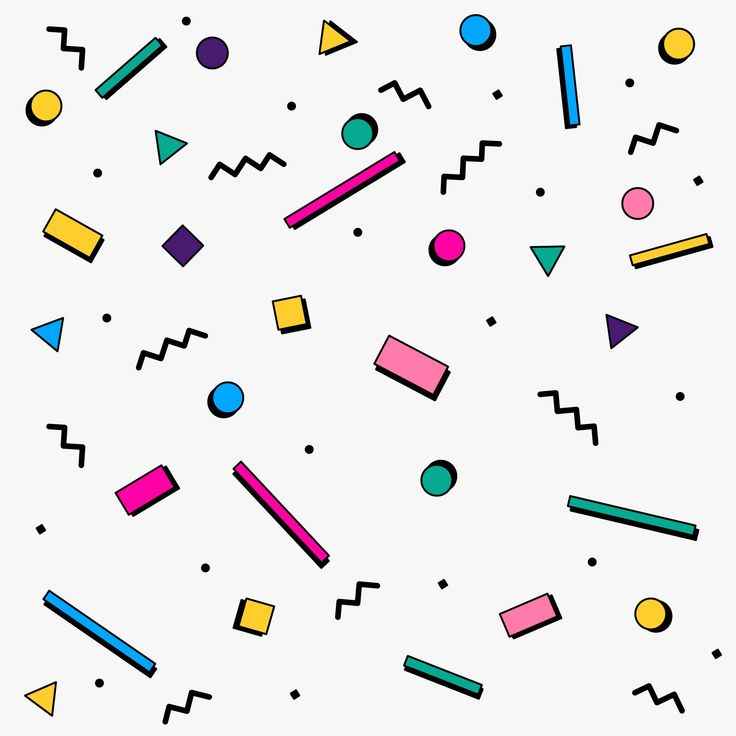 an abstract pattern with different shapes and colors