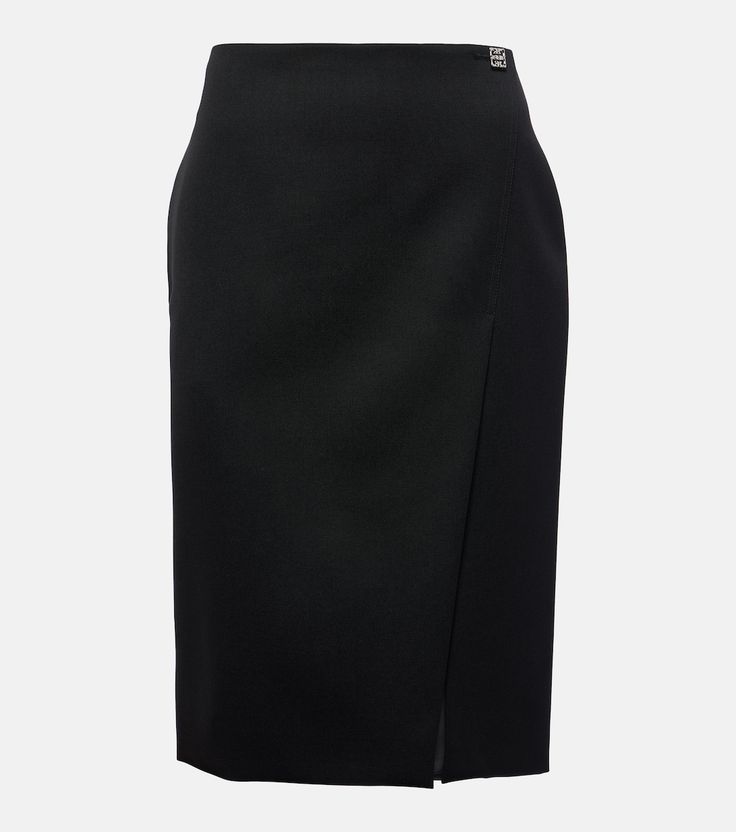 Classic Midi-length Evening Bottoms, Elegant Midi Skirt For Workwear, Classic Midi Length Evening Bottoms, Formal Midi-length Pencil Skirt, Office Wool Skirt In Black, Silk Skirt For Workwear, Elegant Structured Office Skirt, Classic Evening Midi Pencil Skirt, Elegant Black Business Skirt