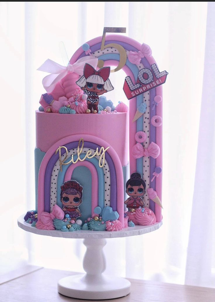 Birthday Lol, Lol Suprise Cakes Ideas, Cake Lol, Lol Surprise Cake, Lol Cakes Birthday Girl, Lol Birthday Cake Ideas, Lol Cakes, Lol Surprise Birthday Cake, Lol Surprise Dolls Cake