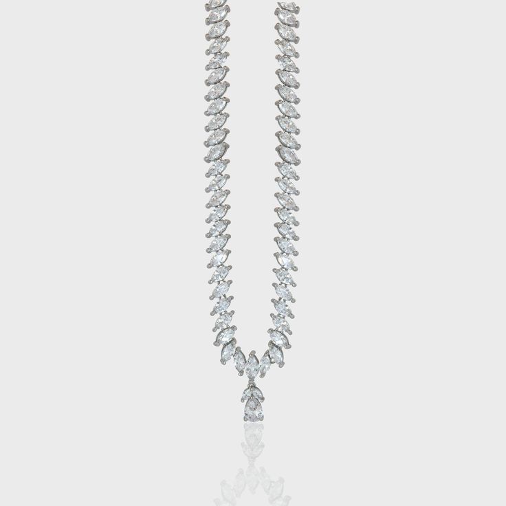 Simply wow. The Constantinople Necklace is crafted in 925 Sterling Silver and features a stunning navette-cut stone that exudes class and timeless beauty. This piece is truly versatile, offering a unique elegance that can be dressed up for special occasions or styled down for an everyday chic look. With a 40cm length and a 5cm extender, the Constantinople Necklace is a must-have addition to any jewelry collection. Key Features: Material: 925 Sterling Silver, with your choice of 14K Gold or Rhodi Everyday Chic, Chic Look, Ring Collections, Ring Bracelet, Earring Necklace, Sales Gifts, Timeless Beauty, Rhodium Plated, Shop Earrings