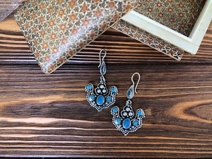 #Tuareg bird #earrings, Scythians #turquoise earrings, #Kazakh #jewelry, nomadic #Tribal look, #Kuchi antique amulet, Morocco Bohemian Turquoise Earrings With Intricate Design, Turquoise Bohemian Earrings With Intricate Design, Traditional Turquoise Earrings As A Gift, Traditional Blue Pendant Earrings, Boho Life, Bird Earrings, Turquoise Earrings, Office Outfits, Boho Earrings