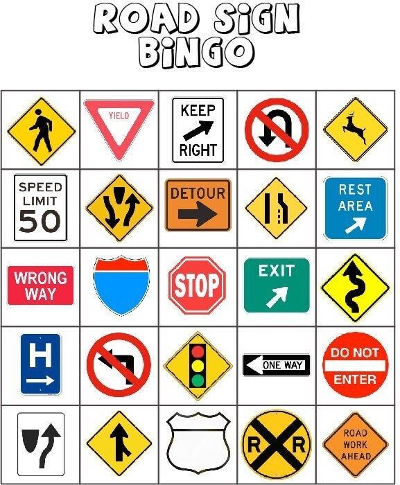 Printable Road Sign Bingo Australian Road Trip Games, Car Ride Games For Adults, Car Bingo Free Printable, Road Trip Activities For Teens, What To Take On A Road Trip, Games To Play In The Car, What To Do On A Road Trip, Things To Do On A Road Trip, Road Trip I Spy