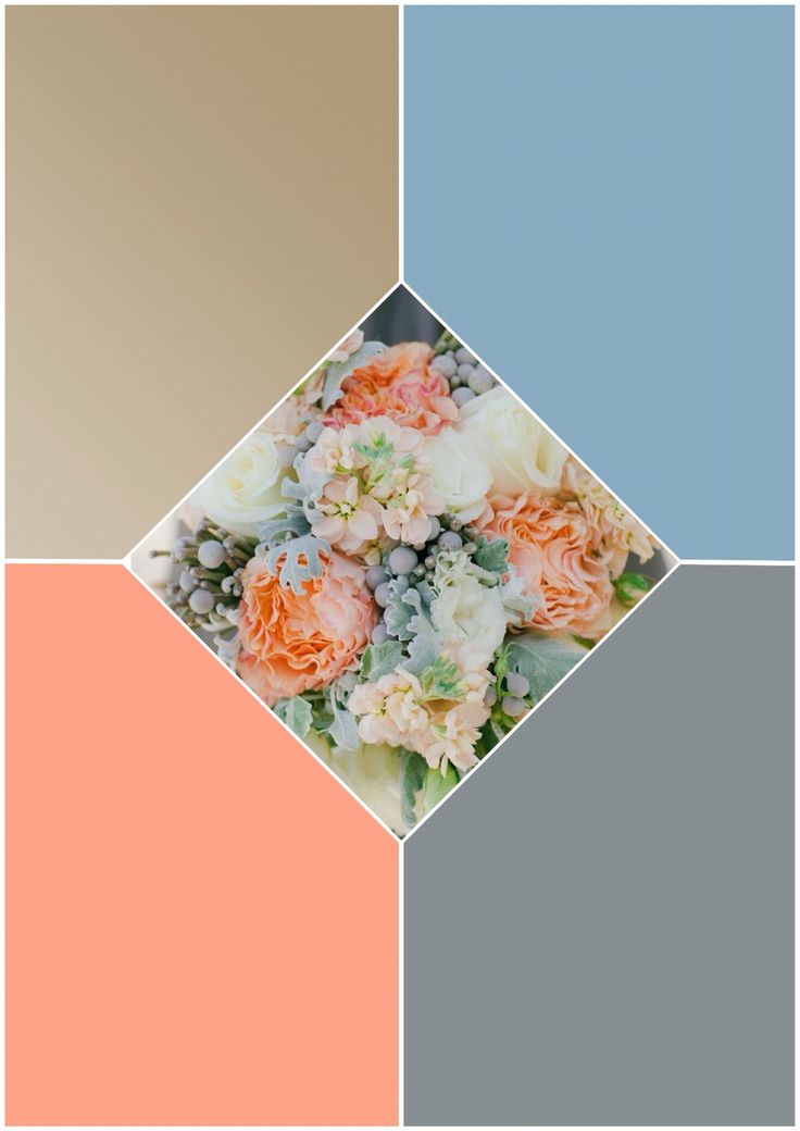 a bunch of flowers that are in some color swatches