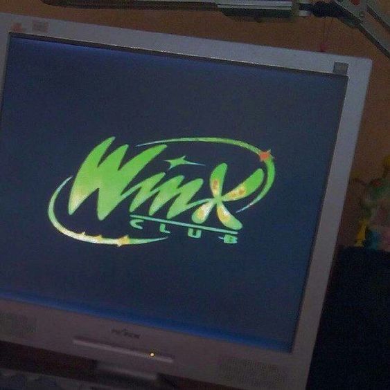 a television screen with the word whik club on it's display area