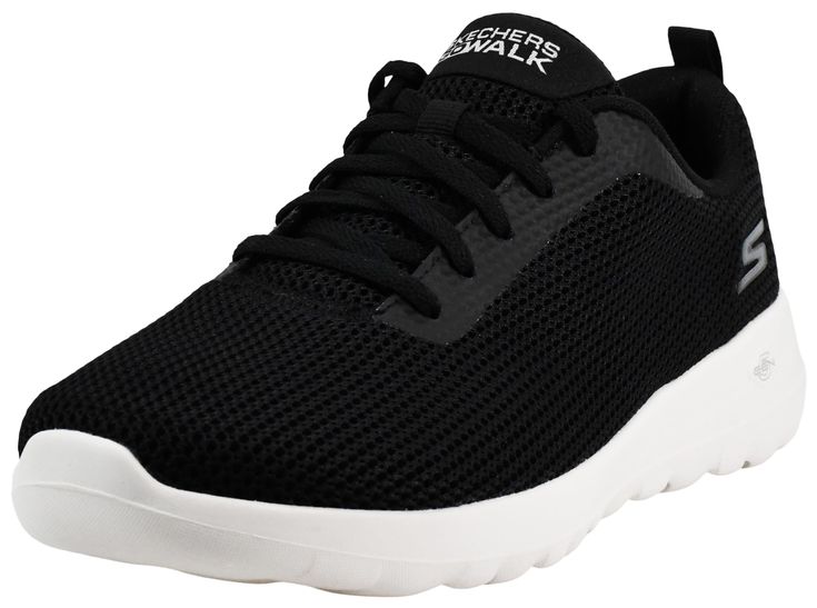 PRICES MAY VARY. Lightweight and responsive 5Gen midsole cushioning Skechers Air Cooled Goga Mat breathable insole with high-rebound cushioning Highly breathable and comfortable woven air mesh upper Flexible traction outsole Soft fabric lining with padded collar and tongue Black Shoes Women, Skechers Women, Soft Fabric, Special Features, Black Shoes, Soft Fabrics, Walking, Mesh, Women Shoes