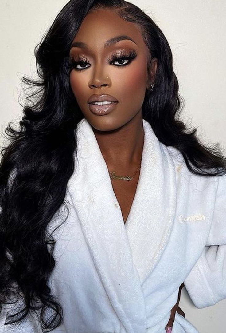 #Aveda #IBW #Bridal & Special Occasions Melanin Makeup Black Women, Deep Smokey Eye, Dark Skin Makeup Look, Bold Makeup Looks Black Women, Dark Skin Glam Makeup, Makeup Looks On Dark Skin, Makeup On Dark Skin Women, Natural Glam Makeup Black Women, Gorgeous Makeup Looks