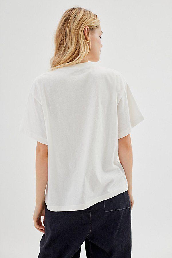 Boxy tee from our BDG Universal Tee Collection of essential t-shirts for everyone, everywhere. Cut in a relaxed fit, this better-than-basic essential t-shirt is oversized for a slouchy fit. Crafted from soft-washed medium-weight cotton and available in all of your fave colors. Only at UO. Features BDG's ultimate boxy tee Essential cotton t-shirt Easy fit in boxy oversized silhouette Crew neckline Short sleeves UO exclusive Content + Care 100% Cotton Machine wash Imported Size + Fit Model in Plum Casual Boxy Fit T-shirt For Everyday, Oversized Graphic Cotton Cropped T-shirt, Relaxed Oversized Organic Cotton T-shirt, Boxy Fit Graphic Cotton Cropped T-shirt, Boxy Fit Cotton Graphic Cropped T-shirt, Boxy Cotton T-shirt, Boxy Cropped Cotton T-shirt For Summer, Boxy Organic Cotton Short Sleeve Top, Everyday Organic Cotton Cropped T-shirt With Short Sleeves