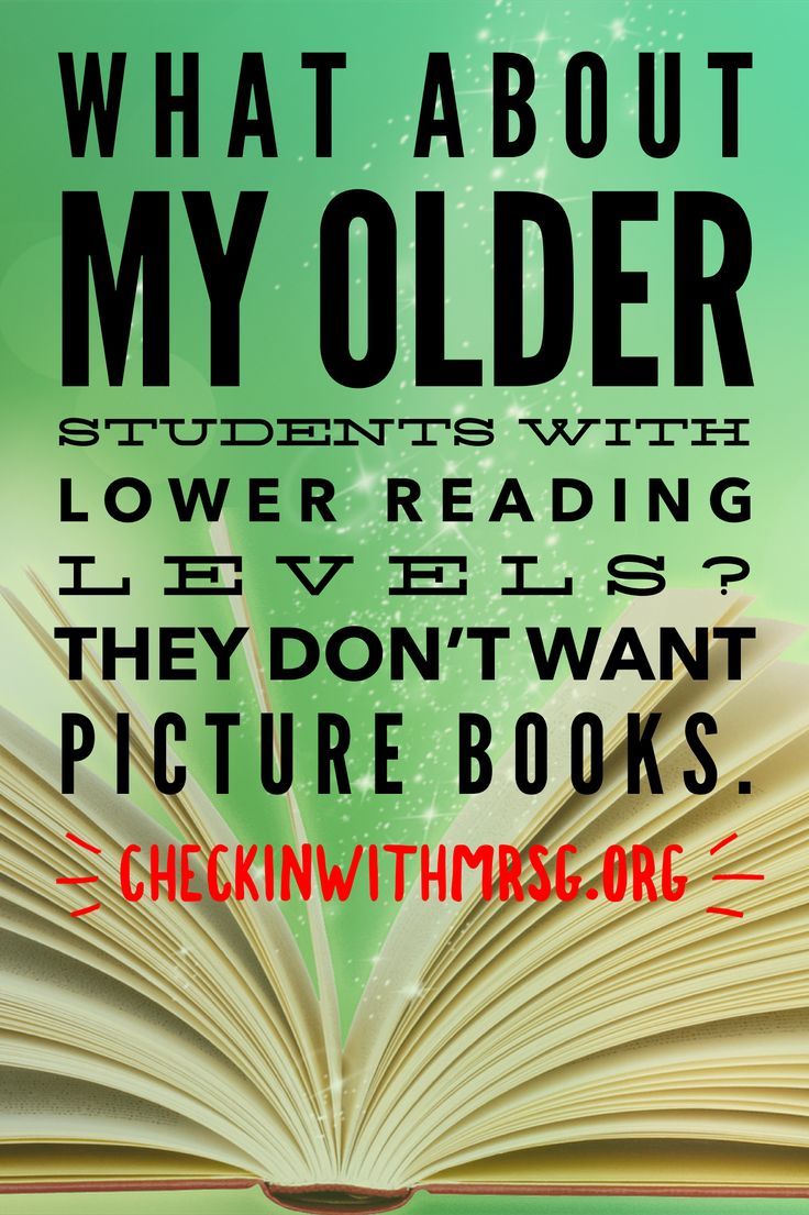 an open book with the words, what about my older students?