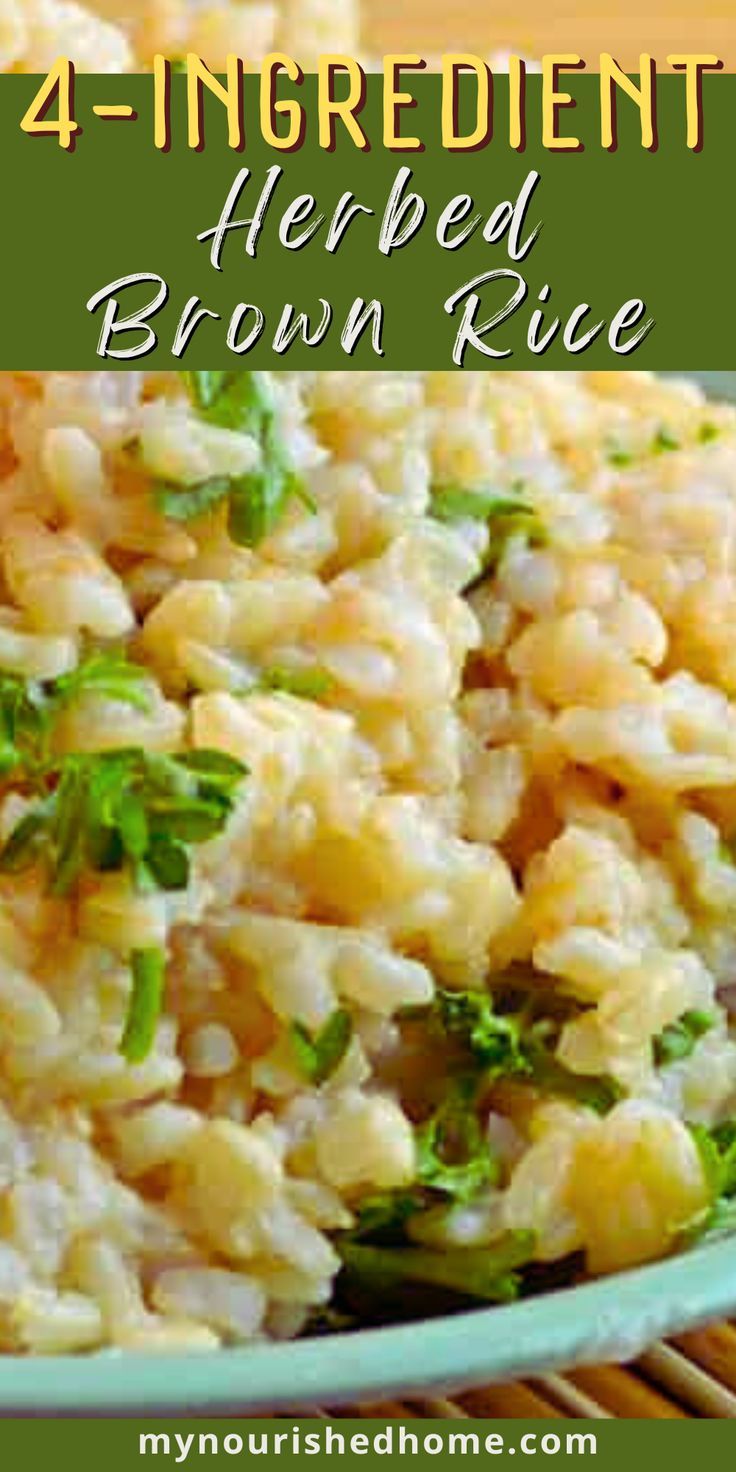 a bowl filled with rice and broccoli on top of a table