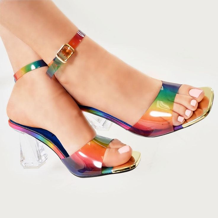 Rainbow Briela Clear Block Heels Are Great For Street Style And Streetwear Fashion. Shop Lemon Drop By Privileged When U Givin Them A Reason To Stare! Keep Everyonez Eyez On U While Wearing These Chic Open Toe Sandal Heels With A Clear Block Heel, Rainbow Sole And A Strappy Clear Pvc Upper Design. Brand New, Prices Firm! I Have All My Prices Set Low, So You Get The Best Value. Bundle A Few Items Then I Can Give A Discounted Shipping Offer! The Few Dollars Profit Goes To Lfa Philadelphia Tri-Stat Open Toe Sandals Heels, Rainbow Heels, Clear Block Heels, Crocodile Skin, Sandal Heels, Lemon Drop, Clear Vinyl, Open Toe Sandals, Comfy Fits