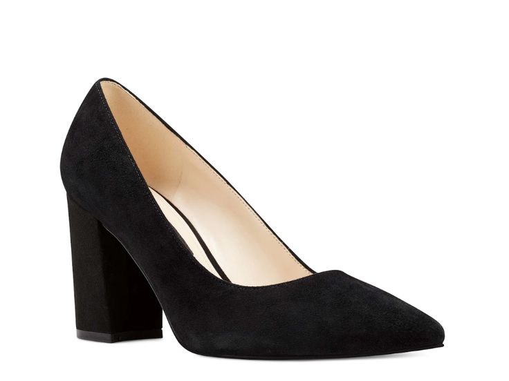 Nine West Cara Pump - Free Shipping | DSW Elegant Formal Pumps With 4-inch Heel, Chic Court Shoes With 4-inch Heel For Business Casual, Chic Business Casual Court Shoes With 4-inch Heel, Elegant Fall Court Shoes With 4-inch Heel, Elegant Stacked Heel Heels For Fall, Chic Fall Court Shoes For Formal Occasions, Chic Court Shoes For Formal Fall Occasion, Chic Formal Court Shoes For Fall, Chic Fall Formal Court Shoes