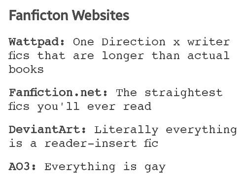 the text is written in black and white on a piece of paper that reads fan fiction website