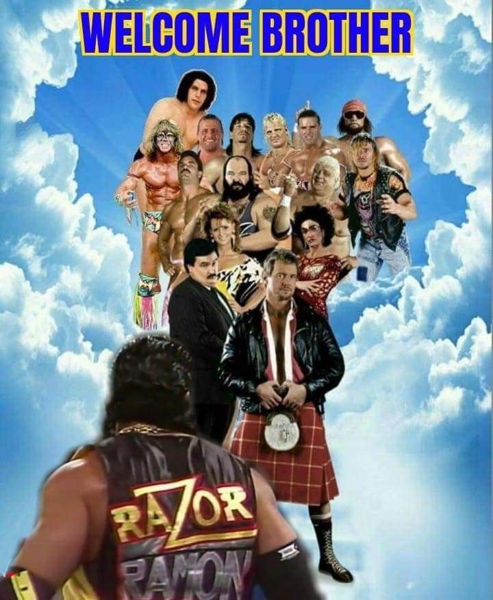 the poster for wwe's upcoming wrestling match is shown in front of a man wearing a kilt