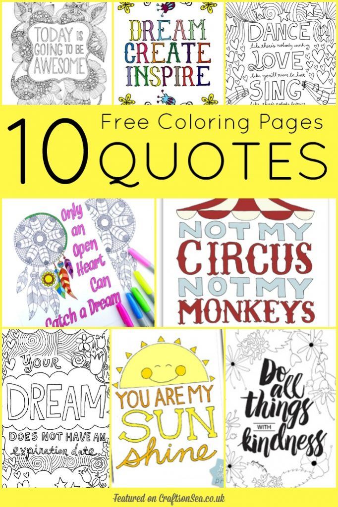 10 free coloring pages for adults and children to color with the words, you are my sunshine