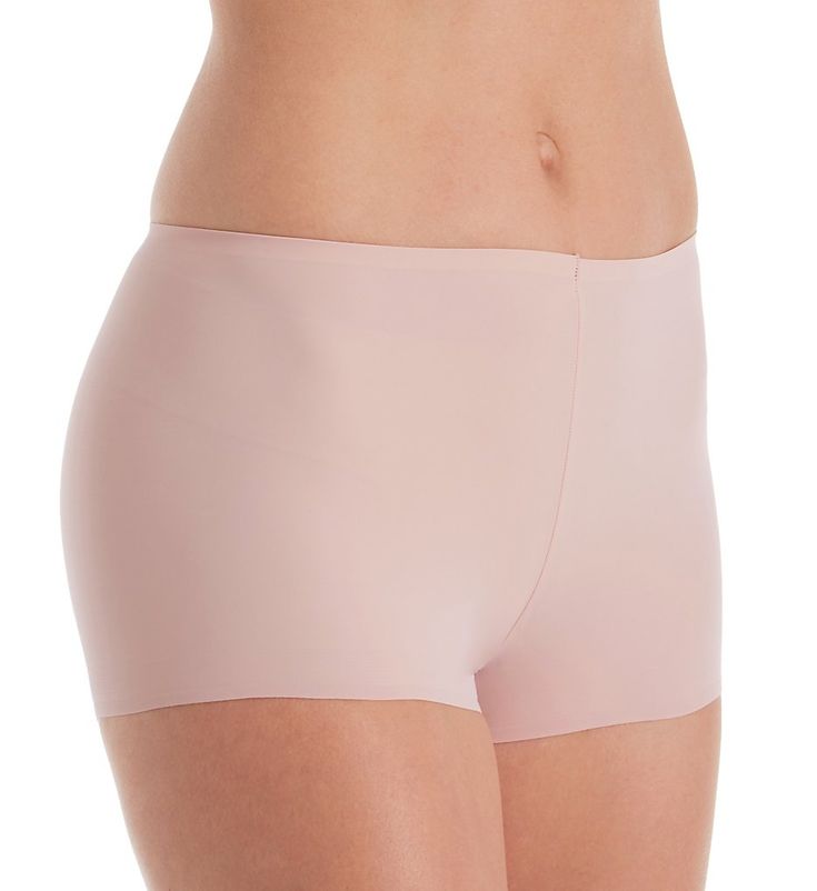 The pared-down design of this panty makes it perfect under most bottoms and dresses. With a seamless waistband, silicone grippers at the legs, and non-snag knit, it will always look smooth. Made from nylon and elastane. Slick microfiber body helps prevent clinging to clothing. Seamless waistband has a bonded, elastic-free edge for a comfortable fit. Square-cut leg openings have parallel rows of inner silicone grippers to keep the leg from creeping up. Center back seam contours to your shape. Ful Fitted Seamless Pink Bottoms, Pink Stretch Seamless Shorts, Pink Seamless Stretch Shorts, Soft Touch Pink Shapewear Bottoms, Pink Soft Touch Shapewear Bottoms, Pink Elastic Short Length Bottoms, Pink Stretch Brief Shorts, Fitted Pink Short Boxer Briefs, Fitted Pink Boxer Briefs