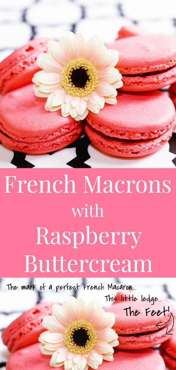 french macarons with raspberry buttercream are the perfect treat for valentine's day