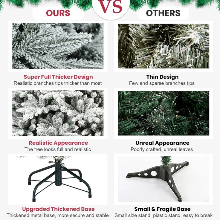 the different types of christmas trees are shown in this graphic above it's description