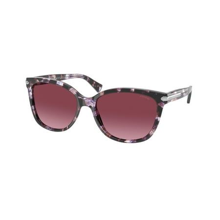 The Coach HC 8132 55488H womens cat-eye sunglasses, feature purple tortoise plastic frame and purple gradient lenses. The Coach model HC 8132 comes in size; lens 57mm x bridge 17mm x temple 135mm. This item will come with Coach case, cloth and paperwork, and they can be fitted with your prescription by a licensed professional. Size: 57/17/135.  Color: Brown.  Gender: unisex.  Age Group: adult. Timeless Sunglasses, Purple Confetti, Coach Sunglasses, Classic American Style, Coach Logo, Eye Frames, Pilot Sunglasses, Butterfly Sunglasses, Eye Shape