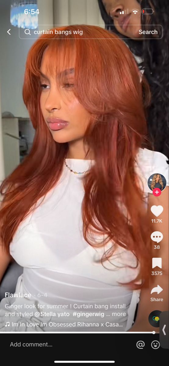 Ginger Hair Color, Dyed Hair Inspiration, Dyed Natural Hair, Dope Hairstyles, Hair Laid, Hair Inspiration Color, Baddie Hairstyles, Orange Hair, Hair Inspo Color