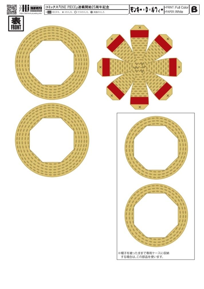 some paper cut outs with different shapes and sizes on them, including circles and rings