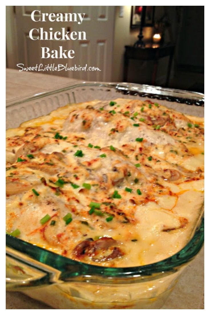 a casserole dish with meat and vegetables in it