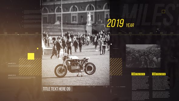 a black and white photo of a motorcycle in front of a building with people around it