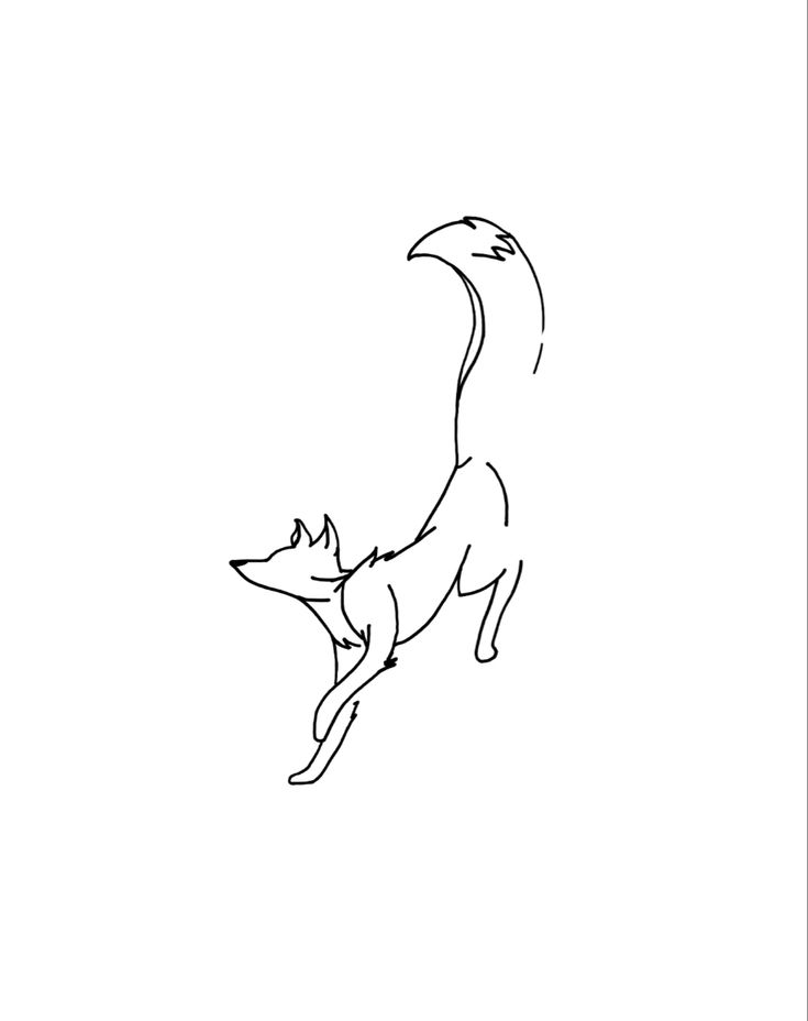 a drawing of a dog jumping up in the air