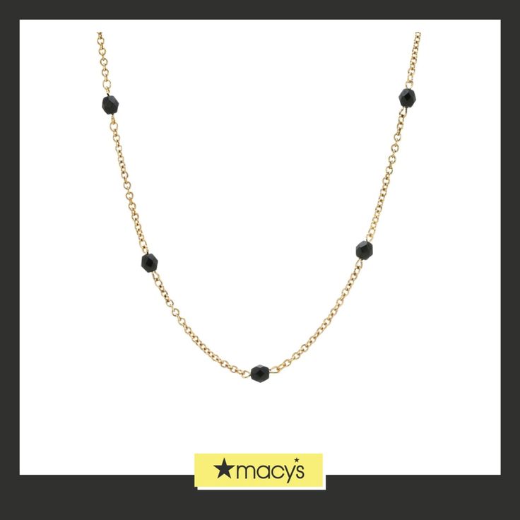 in stock Elegant Black Beaded Chain Choker, Elegant Black Beaded Chain Necklace, Elegant Black Beaded Chain Jewelry, Elegant Black Adjustable Chain Necklace, Elegant Black Beaded Necklace With Clavicle Chain, Everyday Onyx Jewelry With Black Beads, Black Beaded Clavicle Chain Choker, Elegant Black Beaded Necklace For Everyday, Black Necklaces With Round Beads For Everyday