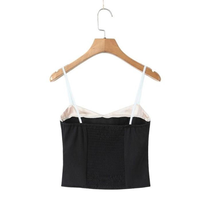 A stylish addition for every fashion-sassy woman. Camisole Top Color Contrast Fabric: Polyester, Spandex Color: Black, White Size: S to L Gender: Female Age: Adult Brand Name: NoEnName_Null Product ID: CJCS197270901 Note: All sizes are 1 to 2 sizes smaller than European and American people. Choose the larger size if your size is between two sizes. Please allow 2-3cm differences due to manual measurement. Please check the size chart carefully before you buy the item. *CM to INCH converter Disclai Fitted Black Tank Top With Built-in Bra, Chic Summer Tank Top With Medium Bust Support, Chic Tops With Medium Bust Support, Black Camisole With Medium Bust Support For Summer, Evening Cami Top With Straps, Black Tank Top With Medium Bust Support For Summer, Black Stretch Camisole For Party, Chic Fitted Tank Top With Straps, Chic Fitted Tops With Straps