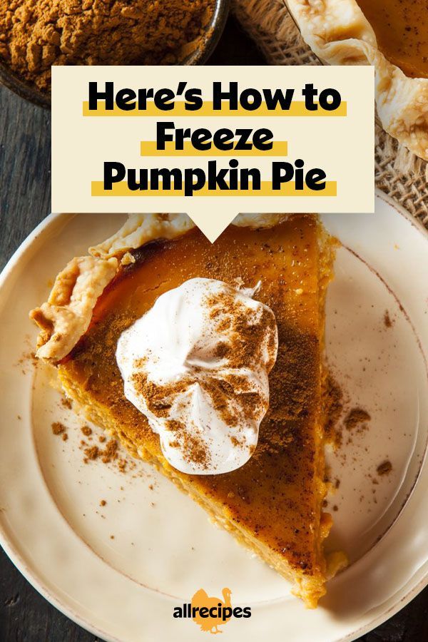 there's how to freeze pumpkin pie