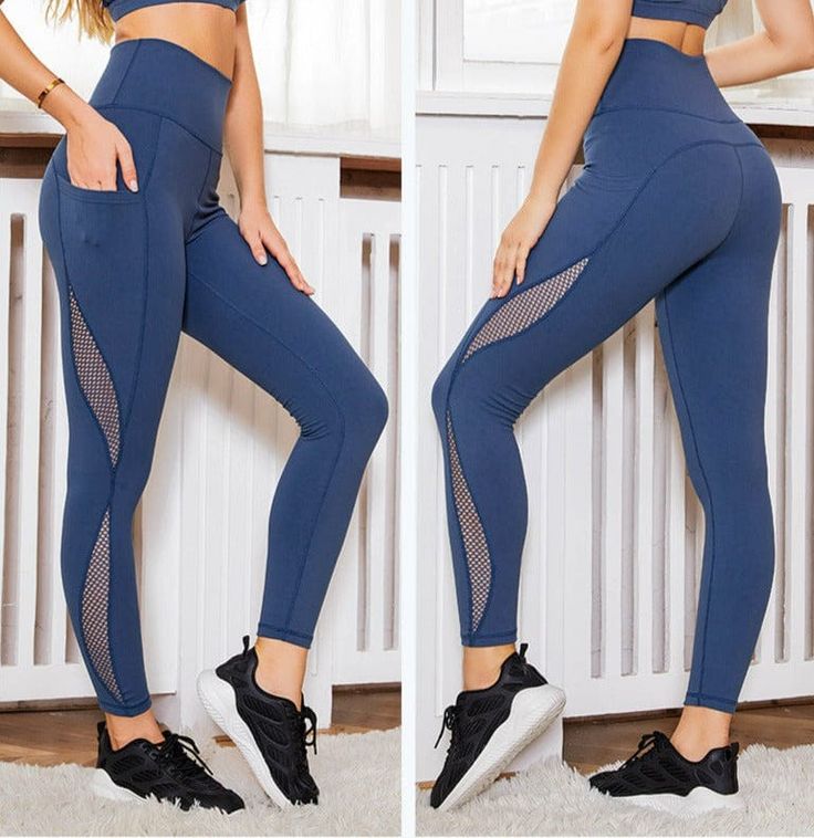 The EMES SHOP legging details a meshing design down the sides of the pants to create a sexy and trendy look. Features small side pockets to conveniently place your small belonging while you workout.MATERIAL: 80% Nylon. 20% SpandexMEASUREMENTS: Small | Waist: 22.4" in . Hip: 27.6" in . Length: 33.1" in Medium | Waist: 24" in . Hip: 29.1" in . Length: 33.5" in Large | Waist: 25.6" in . Hip: 30.7" in . Length: 33.9" in X-Large | Waist: 27.2" in . Hip: 32.3" in . Length: 34.3" in MEASUREMENTS: Small | Waist: 57" cm . Hip: 70" cm . Length: 84" cm Medium | Waist: 61" cm . Hip: 74" cm . Length: 85" cm Large | Waist: 65" cm . Hip: 78" cm . Length: 86" cm X-Large | Waist: 69" cm . Hip: 82" cm . Length: 87" cm Stretch Leggings With Pockets For Running, Stretch Tights With Side Pockets For Gym, Stretch Leggings With Side Pockets For Training, Blue Activewear With Side Pockets For Yoga, Tight Mesh Leggings For Gym, Blue Yoga Activewear With Side Pockets, Blue Nylon Workout Pants, Blue Nylon Leggings For Running, High Stretch Training Leggings With Pockets