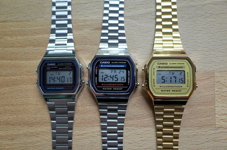 CASIO A158W-1, A168W-1, A168WG-1 - Hullabaloo Blog Casio Vintage Watch Men Outfit, Casio Vintage Watch Woman, Casio Silver Watch, Casio Gold Watch, Cap Men Fashion, Casio Watch Women, Casio Vintage Watch, Casio Protrek, Casio Digital