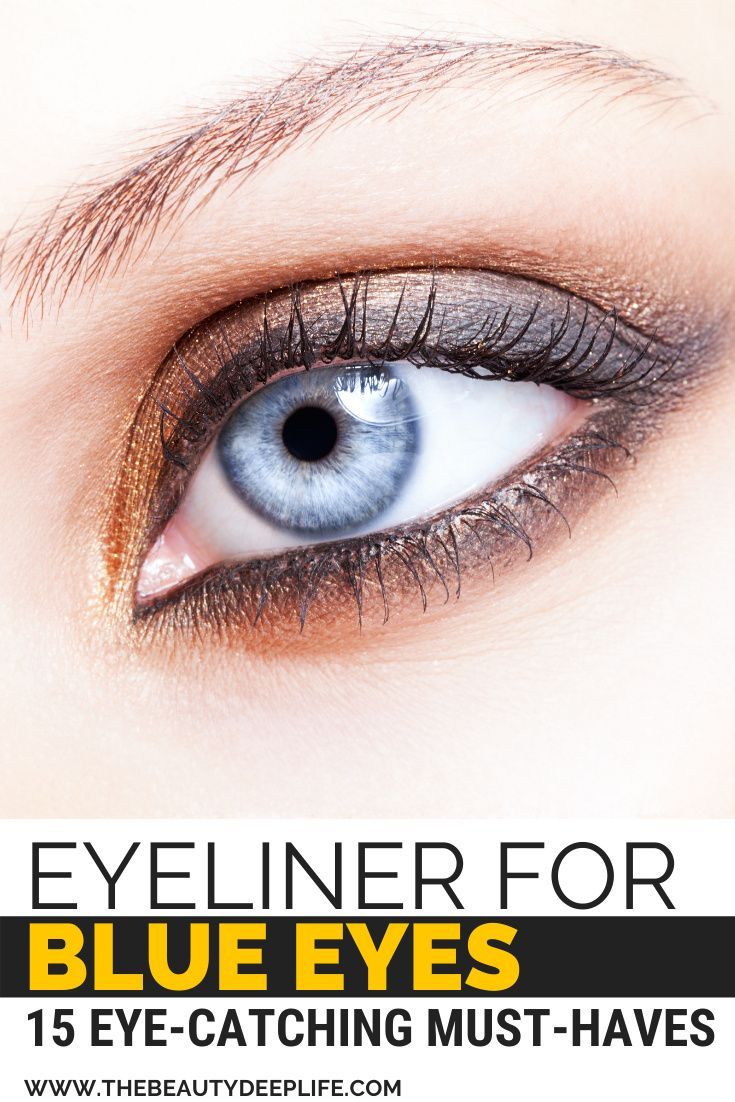 Eyeliner Colors For Blue Eyes, Gray Eyeliner Blue Eyes, Blue Gray Eyes Makeup, Brown Eyeliner Blue Eyes, Everyday Eye Makeup For Blue Eyes, Colored Eyeliner For Blue Eyes, Best Eyeliner For Blue Eyes, How To Make Blue Eyes Pop, Blue Eyes Eyeliner