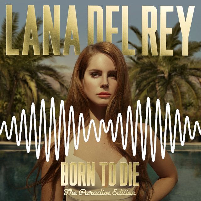 the cover art for lana del ray's album born to one, featuring an image of