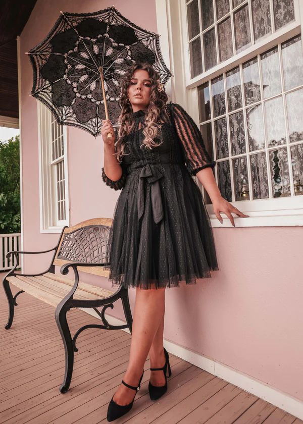 Cecilia Dress – JessaKae, black dress, halloween dress, midi dress, wedding guest dress, fashion, mid size fashion, plus size dress, size inclusive, inclusive fashion, body positivity, plus size, summer dress, fashion shoot, model, photoshoot, women's fashion, OOTD, wedding guest dress, bridesmaid dresses, church dress, engagement dress, wedding, date night, cocktail dress, style, lifestyle shoot Plus Size Dress Date Night, Winter Cocktail Dress Plus, Dinner Date Dress Plus Size, Womens Cocktail Dresses Plus Size, Plus Size Party Dress With Tights, Semi Formal Dresses Sorority Plus Size, Plus Size Date Night Black Dress, Cocktail Dress For Women Plus Size, Church Christmas Dress Women