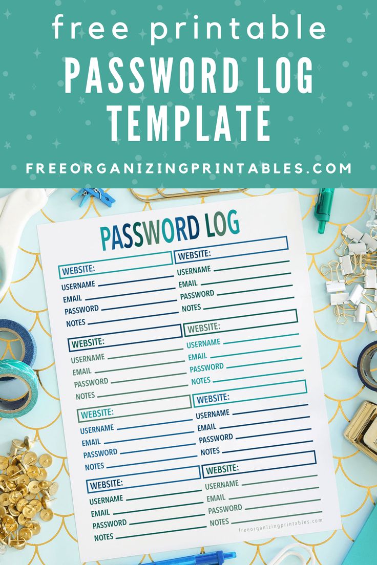 a free printable passport log is shown on top of a table with other items