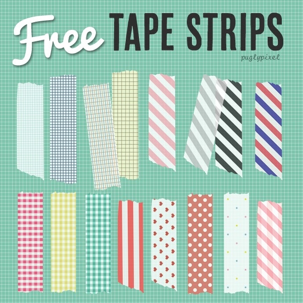 several different types of ties on a green background with the words, free tape strips