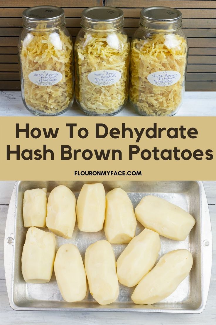 how to dehydrate hash brown potatoes in the microwave with text overlay