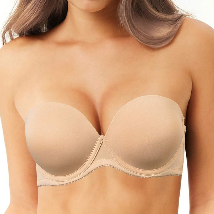 PRICES MAY VARY. A soft and comfortable multiway bra with super thick padding, provide lift and support. This push up strapless bra featured underwire and come with the match color straps and the clear straps; Flexibly match your multi-style T-shirt and dress. The detachable and adjustable straps perfect for strapless, halter, crisscross, cross front, one shoulder and traditional style for everyday. Molded cups red carpet strapless bra up to E cup, size 32-40A/B/C/D/E; Color: Black, Beige, White Strapless Push Up Bra, Push Up Strapless, Clear Strap Bra, Push Bra, Push Up Strapless Bra, Multiway Bra, Most Comfortable Bra, Costumes Couples, Convertible Bra