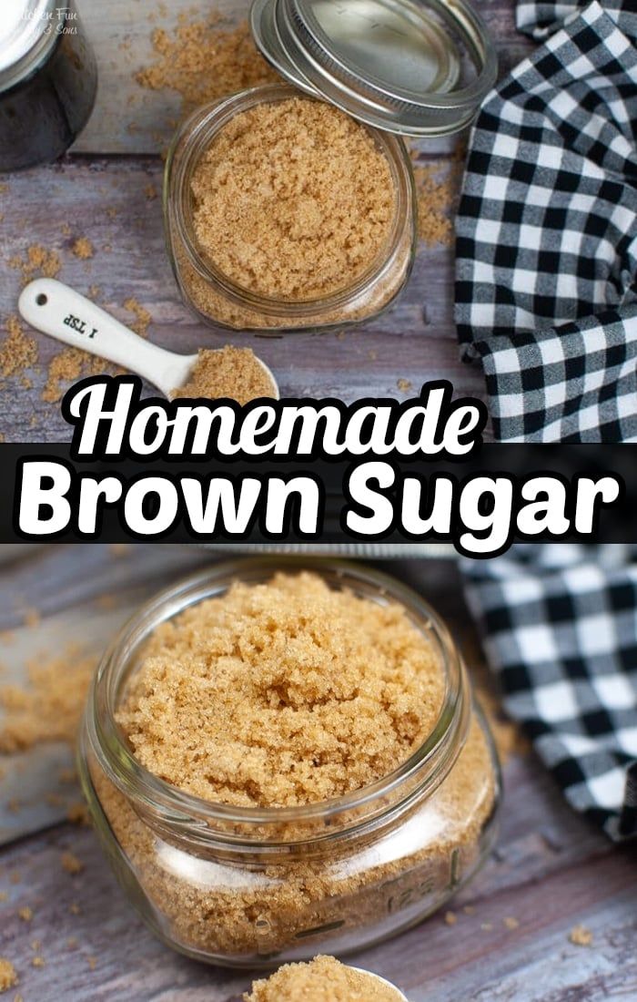 homemade brown sugar recipe in small glass jars