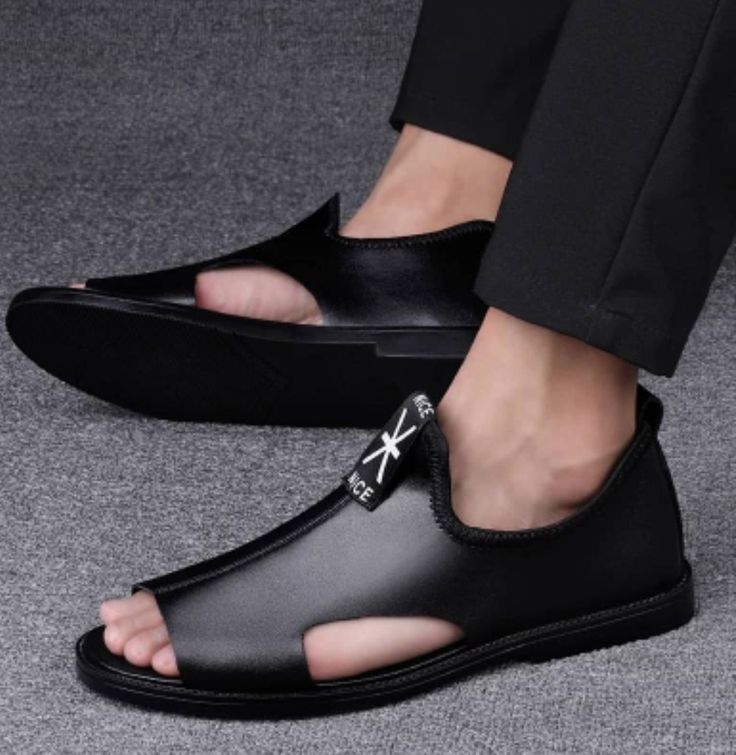 Mens Sandals Fashion, Gents Shoes, Men Sandals, Mens Leather Sandals, Genuine Leather Sandals, Casual Leather Shoes, Loafers Style, Men's Sandals, Leather Shoes Men