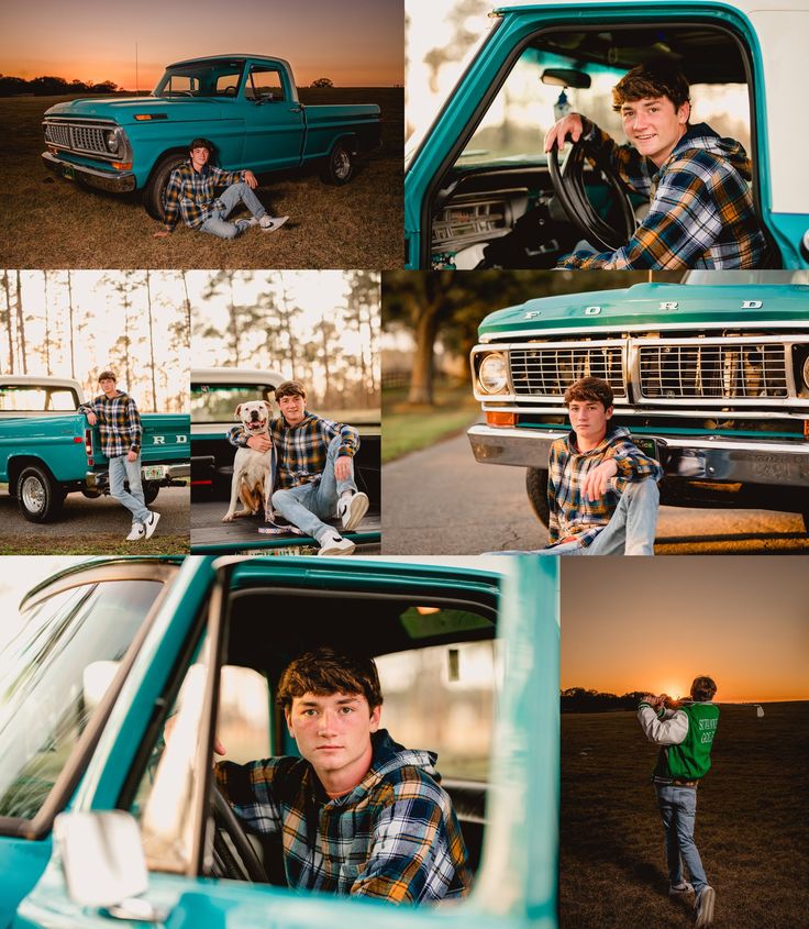 a man sitting in the driver's seat of a truck