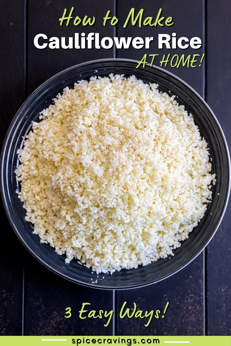 how to make cauliflower rice at home